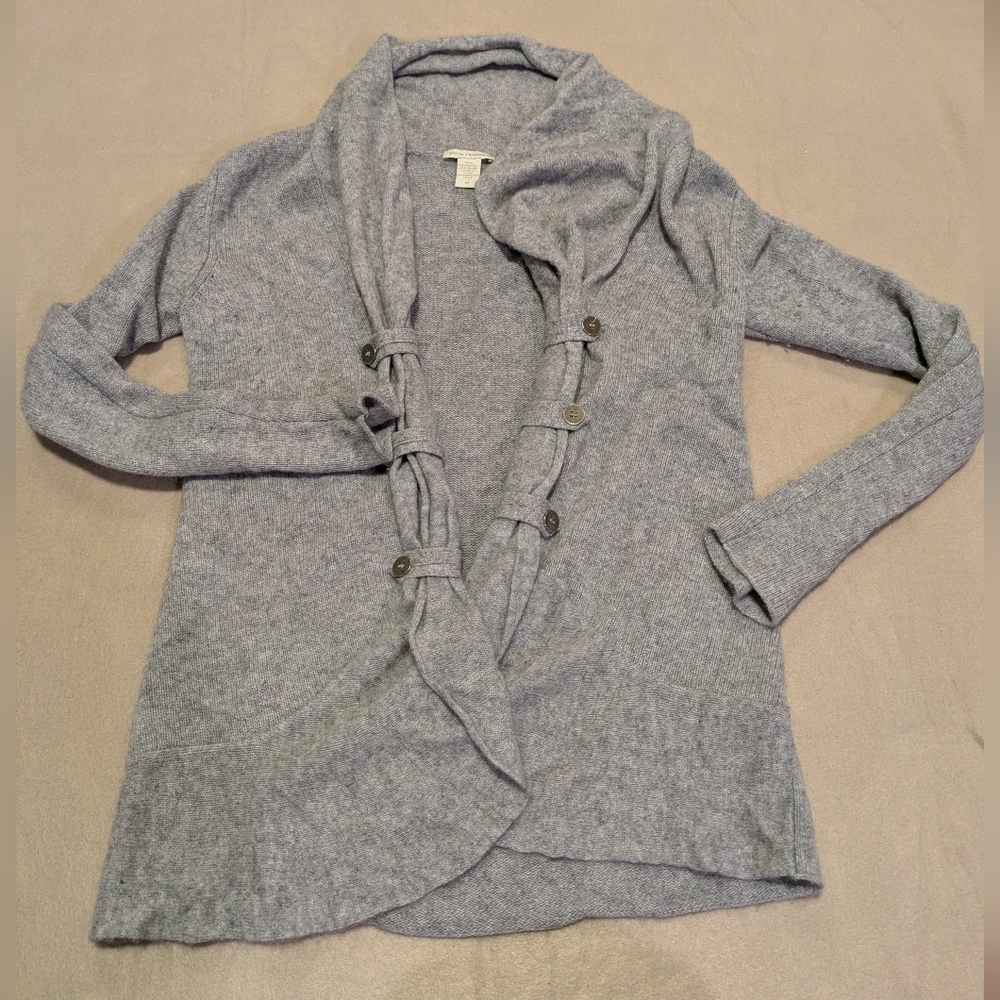 White + Warren Open Front Cashmere Cardigan Sweater